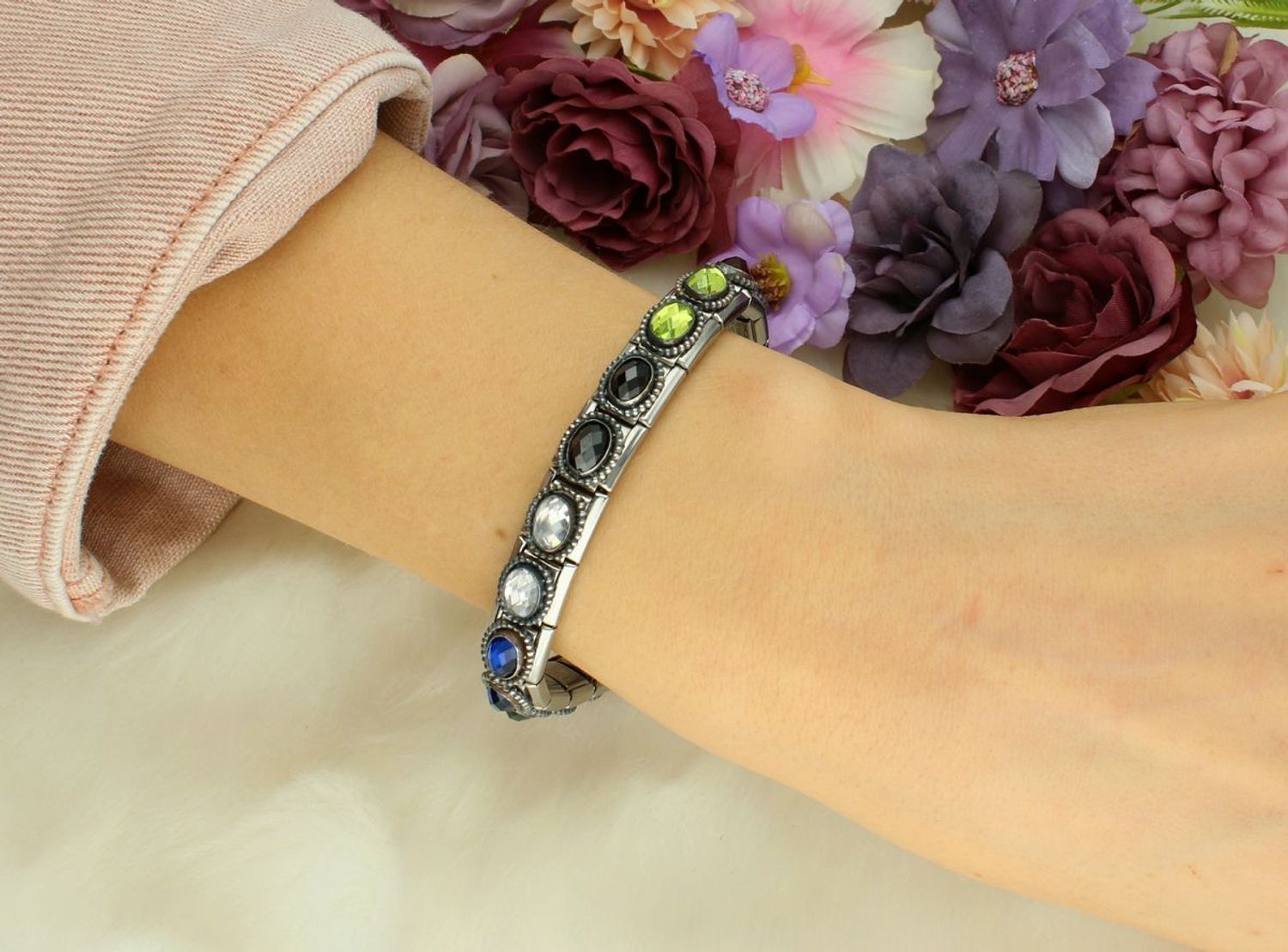 Nomination Link 925 zawieszka srebro Różowa cyrkonia 330607 003.jpg